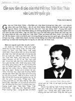 Báo cáo khoa học : Cần sưu tầm di cảo của nhà triết học Trần Đức Thảo vào lưu trữ quốc gia docx
