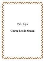Tiểu luận: Chứng khoán Osaka pptx