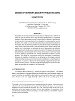 DESIGN OF NETWORK SECURITY PROJECTS USING potx