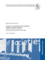 Economic Crises, High Public Pension Spending and Blame-avoidance Strategies potx