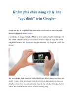 Khám phá chức năng xử lý ảnh “cực đỉnh” trên Google+ ppt