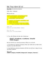 Bài tập thực hành môn cơ sở dữ liệu
