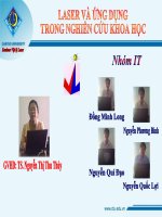 Laser và ứng dụng