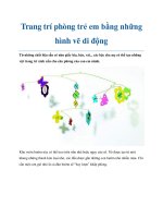 Trang trí phòng trẻ em bằng những hình vẽ di động pdf