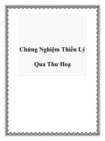 Chứng Nghiệm Thiền Lý Qua Thư Hoạ docx
