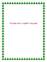 Trẻ nhập viện vì “nghiền” công nghệ doc