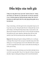 Dấu hiệu của tuổi già doc