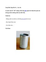 Lung linh chụp đèn từ… lon sữa pot