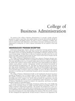 College of Business Administration docx