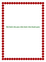 Bài thuốc dân gian chữa bệnh viêm thanh quản docx