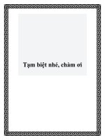 Tạm biệt nhé, chàm ơi docx