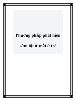 Phương pháp phát hiện sớm tật ở mắt ở trẻ docx