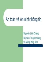 An toàn và an ninh thông tin pptx