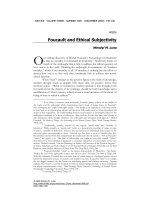 Foucault and Ethical Subjectivity docx