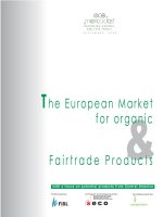 The European Market For Organic & Fairtrade Products docx
