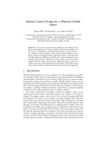 Hybrid Control Design for a Wheeled Mobile RobotThomas Bak 1 docx