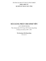 Hệ Thống Nhúng - ĐH Kỹ thuật công nghệ pot