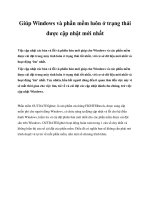 Giúp Windows và phần mềm luôn ở trạng thái được cập nhật mới nhất potx