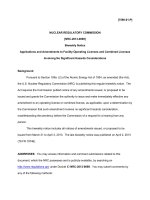 Applications and Amendments to Facility Operating Licenses and Combined Licenses Involving No Significant Hazards Considerations pdf