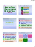 Ảnh hưởng của các nhân tố sinh thái doc