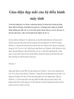 Giao diện đẹp mắt của hệ điều hành máy tính pdf