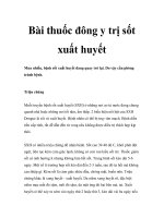 Bài thuốc đông y trị sốt xuất huyết doc