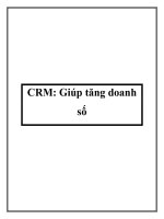 CRM: Giúp tăng doanh số pdf