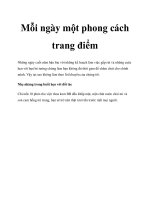 Mỗi ngày một phong cách trang điểm doc