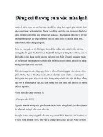 Đừng coi thường cúm vào mùa lạnh potx