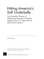 Hitting America’s Soft Underbelly -The Potential Threat of Deliberate Biological Attacks Against the U.S. Agricultural and Food Industry pot