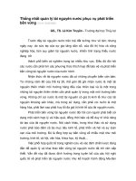 Thống nhất quản lý tài nguyên nước phục vụ phát triển bền vững pot