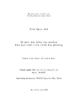 Luận văn:Về một biến của modun hữa hạn sinh trên vành địa phương potx