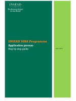 INSEAD MBA Programme Application process Step by step guide pot