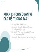 PHẦN I: TỔNG QUAN VỀ CÁC HỆ TƯƠNG TÁC doc