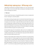 Nhật ký sáng tạo - Phỏng vấn pot