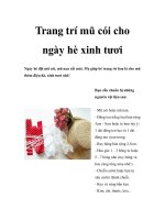 Trang trí mũ cói cho ngày hè xinh tươi pptx