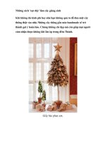 Những cách ''''cực độc'''' làm cây giáng sinh ppt