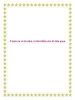 5 loại rau củ ăn dặm và thời điểm cho bé làm quen. pot