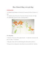 Hoa Glaieul bằng vải tuyệt đẹp pptx