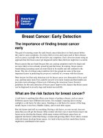 Breast Cancer: Early Detection pdf