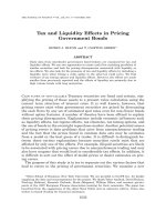 TAX AND LIQUIDITY EFFECTS IN PRICING GOVERNMENT BONDS doc