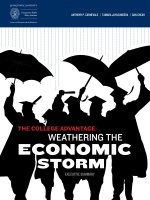 THE COLLEGE ADVANTAGE: WEATHERING THE ECONOMIC STORM 2012 pptx