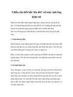 5 điều cần biết khi ‘lên đời’ với máy ảnh ống kính rời ppt