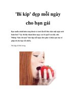''''Bí kíp'''' đẹp mỗi ngày cho bạn gái docx