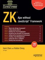 apress zk, ajax without javascript framework (2007)