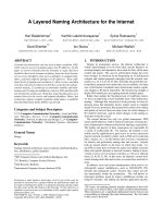 A Layered Naming Architecture for the Internet doc