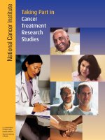 Taking Part in Cancer Treatment Research Studies potx