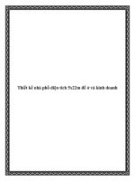 Thiết kế nhà phố diện tích 5x22m để ở và kinh doanh pot