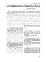 Tình hình sử dụng dịch vụ y tế của nhân dân huyện Ba vì - kết quả theo dõi tại cơ sở thực địa dịch tễ học năm 1999 Đọc thêm Tình hình sử dụng dịch vụ y tế của nhân dân huyện Ba vì - kết quả theo dõi tại cơ sở thực địa dịch tễ học năm 1999 docx