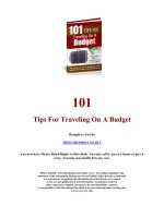 101 Tips For Traveling On A Budget potx
